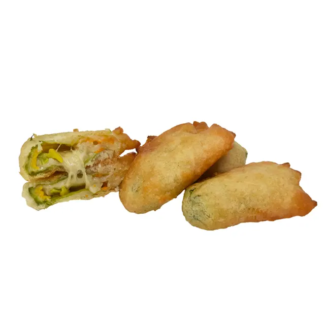 Fiori di zucca ripieni di mozzarella e alici